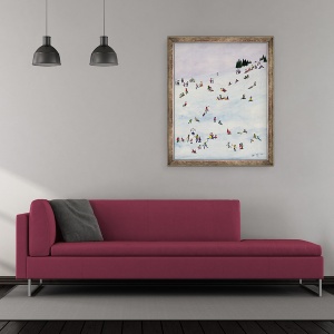 Tablou inramat - Judy Joel - Saniu sau Nu Pentru Toboggan, 50 x 60 cm - Img 2