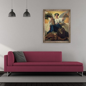 Tablou inramat - Jules Claude Ziegler - Republica, 50 x 60 cm - Img 2
