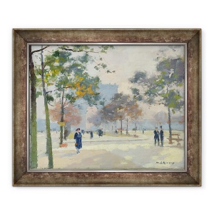 Tablou inramat - Jules Ernest Renoux - Arcul de Triumf in toamna, 70 x 85 cm