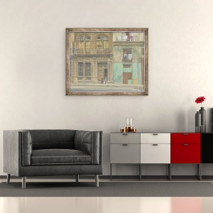 Tablou inramat - Julian Barrow - Frontul Casei Havana, 50 x 60 cm - Img 2