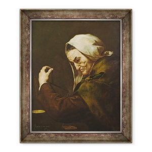 Tablou inramat - Jusepe de Ribera - Batranul Casurer, 50 x 60 cm