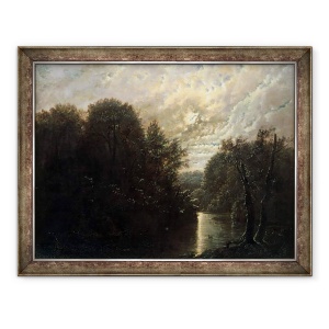 Tablou inramat - Karl Gustav Carus - Peisaj rau in Rosental langa Leipzig, 70 x 90 cm