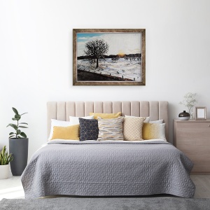 Tablou inramat - Kirstie Adamson - Amurg de iarna - Chatsworth Estate, 70 x 90 cm - Img 3