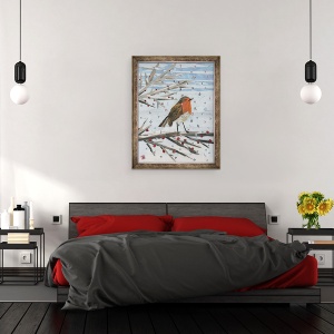 Tablou inramat - Kirstie Adamson - Rosu, 70 x 90 cm - Img 3