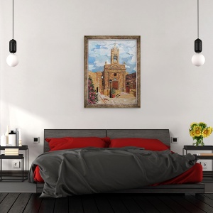 Tablou inramat - Kirstie Adamson - Santa Luċija, 70 x 90 cm - Img 3
