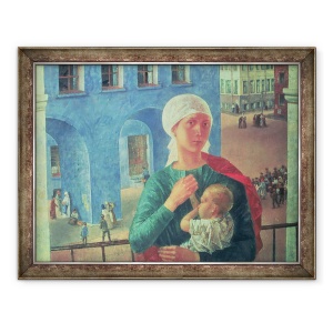 Tablou inramat - Kuzma Sergeevich Petrov-Vodkin - 1918 in Petrograd, 70 x 90 cm
