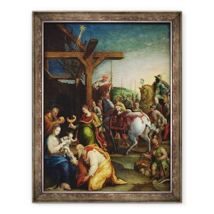 Tablou inramat - Lavinia Fontana - Adorarea Magilor, 60 x 80 cm