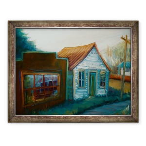 Tablou inramat - Lee Campbell - Orasul Fantoma, Coasta de Vest, NZ, 60 x 80 cm