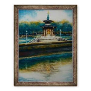 Tablou inramat - Lee Campbell - Pagoda Pacii, 70 x 90 cm