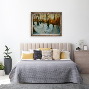 Tablou inramat - Lee Campbell - Woods Snowy 2002, 60 x 80 cm - Img 3
