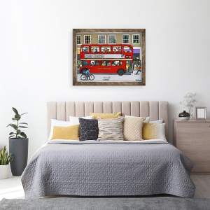 Tablou inramat - Lee Sellers - Autobuz Londra, 70 x 90 cm - Img 3