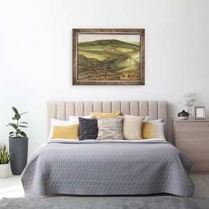 Tablou inramat - Leonard Knyff - Perspectiva nordica a Hampton Court, 60 x 80 cm - Img 3