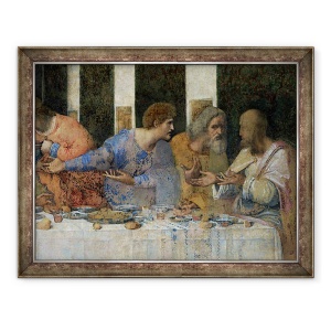 Tablou inramat - Leonardo da Vinci - Cina de Taina IV, 70 x 90 cm