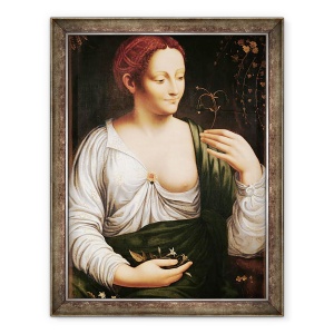 Tablou inramat - Leonardo da Vinci - Columbine, 60 x 80 cm