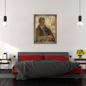 Tablou inramat - Leonid Osipovic Pasternak - Rilke in Moscova, 60 x 80 cm - Img 3