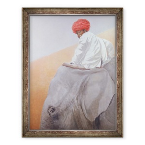 Tablou inramat - Lincoln Seligman - Elefant Boy, 60 x 80 cm