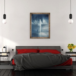 Tablou inramat - Lincoln Seligman - Fata intr-un bar, 60 x 80 cm - Img 3