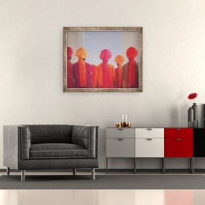 Tablou inramat - Lincoln Seligman - Grupul Turban, 50 x 60 cm - Img 2
