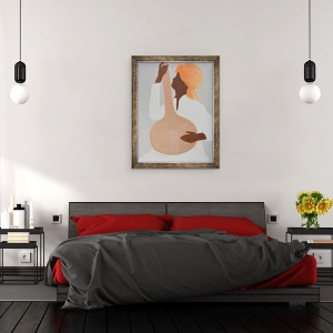 Tablou inramat - Lincoln Seligman - Interpret la sitar I, 60 x 80 cm - Img 3