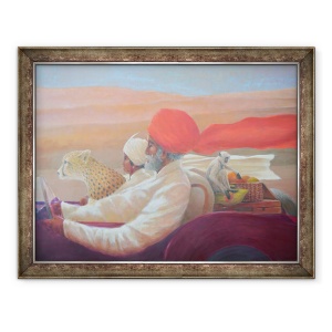 Tablou inramat - Lincoln Seligman - Monkeys Picnic, 60 x 80 cm