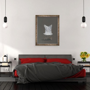 Tablou inramat - Lincoln Seligman - Scaun de punte, 70 x 90 cm - Img 3