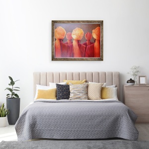 Tablou inramat - Lincoln Seligman - Toate cele cinci capete, 60 x 80 cm - Img 3