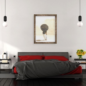 Tablou inramat - Lincoln Seligman - Umbrela & Peste 2, 70 x 90 cm - Img 3
