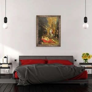 Tablou inramat - Lodovico Carracci - Visul lui Iacov, 60 x 80 cm - Img 3