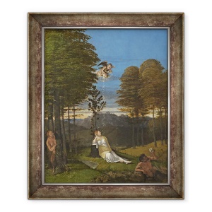 Tablou inramat - Lorenzo Lotto - Alegorie de castitate, 50 x 60 cm
