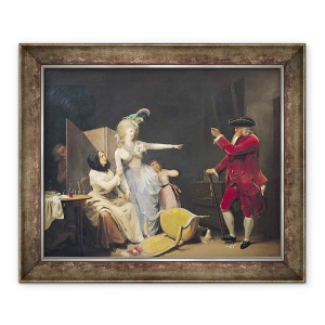 Tablou inramat - Louis Leopold Boilly - Batranul gelos, 50 x 60 cm