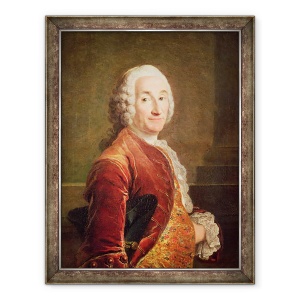 Tablou inramat - Louis M. Tocque - Louis Francois Armand de Vignerot du Plessis 1696-1788 Duce de Richelieu, 70 x 90 cm