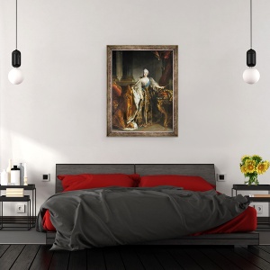 Tablou inramat - Louis M. Tocque - Portret De imparateasa Elizabeth, 60 x 80 cm - Img 3