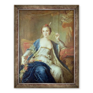 Tablou inramat - Louis Michel van Loo - Portret De Mademoiselle Marie Salle c.1702-56 1737, 70 x 90 cm