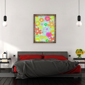 Tablou inramat - Louisa Hereford - Flori mixte, 60 x 80 cm - Img 3