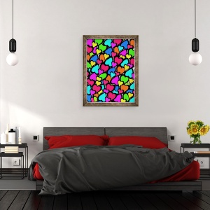 Tablou inramat - Louisa Hereford - Inimi II, 70 x 90 cm - Img 3
