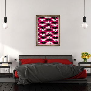 Tablou inramat - Louisa Hereford - Triunghiuri, 60 x 80 cm - Img 3