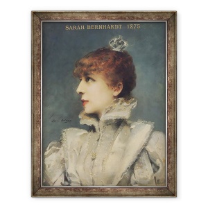 Tablou inramat - Louise Abbema - Sarah Bernhardt 1844-1923 1875, 60 x 80 cm