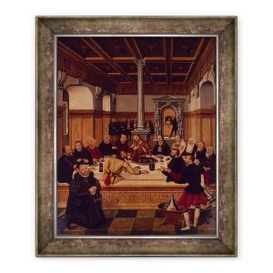 Tablou inramat - Lucas Cranach - Cina cea de Taina, 50 x 60 cm