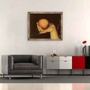 Tablou inramat - Lucas Cranach the Elder - Eva, 50 x 60 cm - Img 2