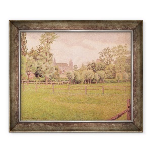 Tablou inramat - Lucien Pissarro - Catedrala din Gisors, 50 x 60 cm