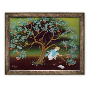 Tablou inramat - Magdolna Ban - Fetita pe copacul viselor, 70 x 90 cm