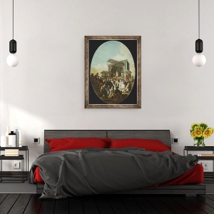 Tablou inramat - Marco Marcola - O comedie italiana in Verona, 70 x 90 cm - Img 3