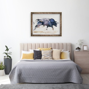 Tablou inramat - Mark Adlington - Bull de incarcare, 60 x 80 cm - Img 3
