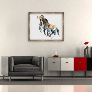Tablou inramat - Mark Adlington - Gatul, 50 x 60 cm - Img 2