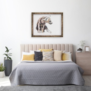 Tablou inramat - Mark Adlington - Hyaena Pup profil, 60 x 80 cm - Img 3