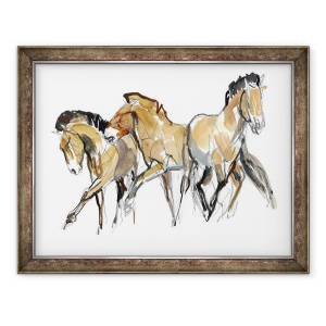 Tablou inramat - Mark Adlington - Mistral Trei Przewalski, 60 x 80 cm