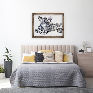 Tablou inramat - Mark Adlington - Spotty Cub de leopard arab, 60 x 80 cm - Img 3