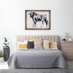 Tablou inramat - Mark Adlington - Toro Azul, 70 x 90 cm - Img 3
