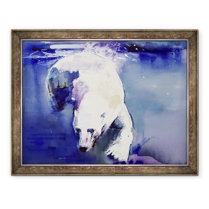 Tablou inramat - Mark Adlington - Urs subacvatic, 60 x 80 cm
