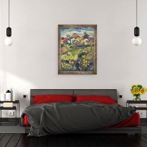 Tablou inramat - Marta Martonfi-Benke - Gradina copilariei mele, 60 x 80 cm - Img 3